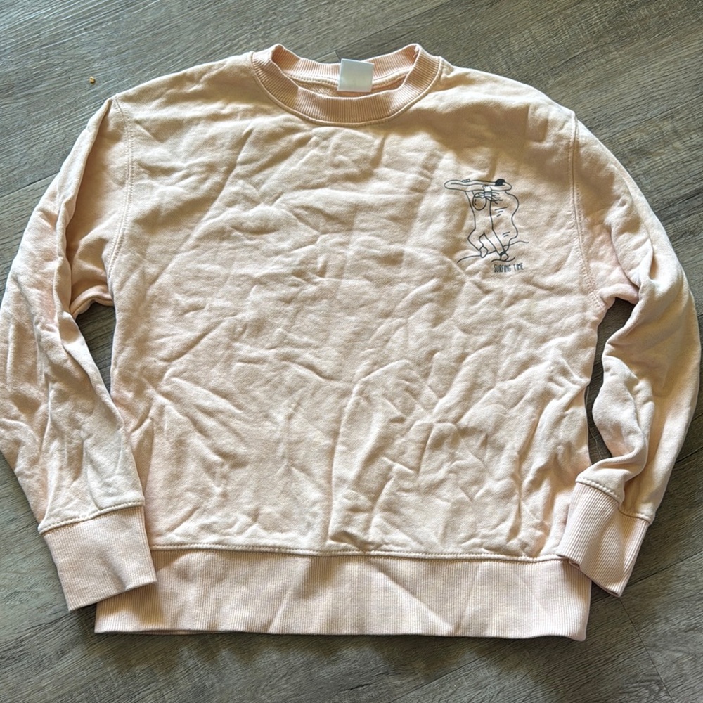 Zara Pink Sweatshirt Casual Comfort